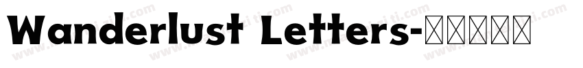 Wanderlust Letters字体转换